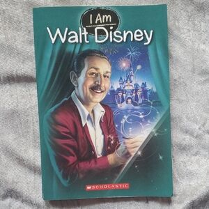 Scholastic I Am Walt Disney Book - Red and Blue Cover